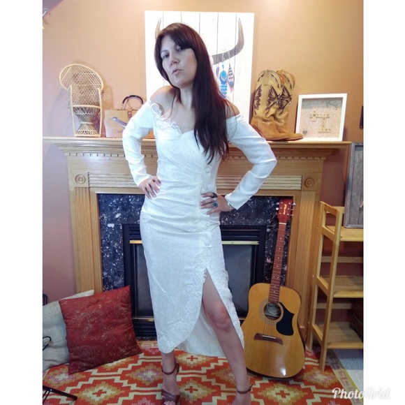 Handmade 80s bridal dress pin-up glam - Picture 2 of 5